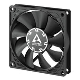 Arctic P8 Slim 8cm PWM PST Case Fan w/ Cable Splitter, Black, Fluid Dynamic, 300 - 3000 RPM - FIXgenie